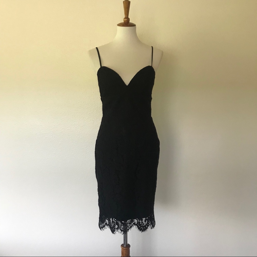 Black Lace Dress - Picture 2 of 5